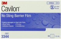 3M Cavilon No-Sting Barrier Film Box Of 30 Wipes #3344