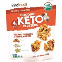 Coconut Keto Clusters with Organic Pecans, Almonds & Pumpkin Seeds - PACK OF 2