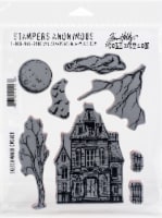 Tim Holtz Cling Stamps 7 X8.5 -Sketch Manor
