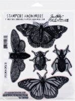 Tim Holtz Cling Stamps 7 X8.5 -Specimen