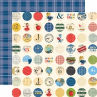 School Days Double-Sided Cardstock 12 X12 -School Circles