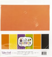 Echo Park Double-Sided Solid Cardstock 12 X12  6/Pkg-I Love Halloween, 6 Colors