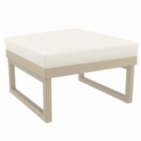 Compamia ISP141F-CNA Mykonos Ottoman Cushion Seat, Sunbrella Natural