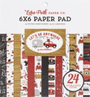 Echo Park Double-Sided Paper Pad 6 X6  24/Pkg-Let's Go Anywhere