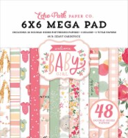 Echo Park Double-Sided Mega Paper Pad 6 X6  48/Pkg-Welcome Baby Girl