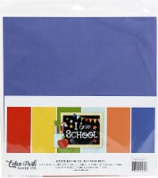 Echo Park Double-Sided Solid Cardstock 12 X12  6/Pkg-I Love School, 6 Colors