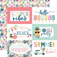 Pool Party Double-Sided Cardstock 12 X12 -6 X4  Journaling Cards