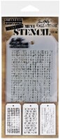 Tim Holtz Mini Layered Stencil Set 3/Pkg-Set #48