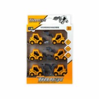 Kole Imports OT953-2 6 Piece Pull Back Super Friction Power Trucks - Pack of 2