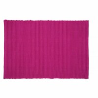 Mr. MJs Trading AG-01322S-4 19 in. Ribbed Placemats, Magenta - Set of 4