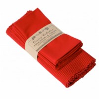 Mr. MJs Trading AG-05301 4 Placemats Plus 4 Napkins Set, Red