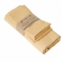 Mr. MJs Trading AG-05326 4 Placemats Plus 4 Napkins Set, Butter Cream