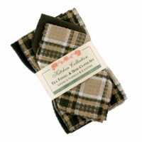 Mr. MJs Trading AG-32283 2 Tea Towels Plus 2 Dish Cloths Set, Tulsi