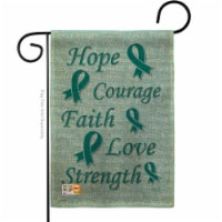 Breeze Decor BD-ST-G-115092-IP-DB-D-US12-BD 13 x 18.5 in. Hope-Faith-Courage Teal Burlap Insp