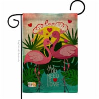 Breeze Decor BD-VA-G-101063-IP-DB-D-US19-BD 13 x 18.5 in. Flamingo Lover Burlap Spring Valent