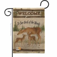 Breeze Decor BD-WL-G-110106-IP-DB-D-US18-WA 13 x 18.5 in. Neck of The Woods Burlap Nature Wil