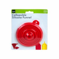 Kole Imports HZ106-48 Collapsible Silicone Funnel - Pack of 48