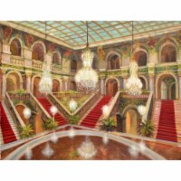 AFD Home 12008170 Palace Interior X Gallery Wrap Art, Multi Color - 36 x 48 x 1.5 in.