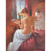 AFD Home 12011780 Woman Sitting Gallery Wrap Art, Multi Color