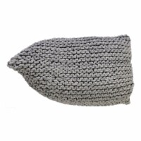 GFurn KBEW-70x110-NATGREY Handmade Knitted Woolen Beanbag - Natural Grey