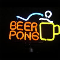 Johnny Austin Neon beer pong Beer Pong Neon Sculpture