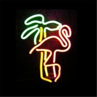 Johnny Austin Neon flamingo palm Flamingo Palm Neon Sculpture
