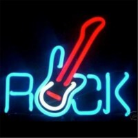 Johnny Austin Neon guitar rock Guitar Rock Neon Sculpture