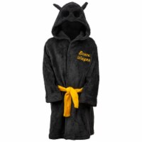 Batman 804792-medium-8 Batman Bruce Wayne Velvet Fleece Kids Hooded Robe - Medium - 8