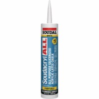Soudacryl All 10.1 Oz. White Siliconized Acrylic Latex All-Purpose Caulk 146728
