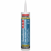 Soudasil 10.1 Oz. Clear 100% Food Grade Kitchen & Bath Silicone Caulk 146898