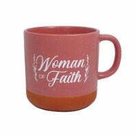 Swanson Christian Supply 242877 Mug - Woman of Faith-Deep Rose & Terra Cotta
