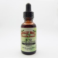 Holly Hill Health Foods, Vitamin B12 (with B6 & Folic Acid), Raspberry, 1 Ounce