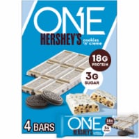 ONE HERSHEY'S Cookies 'n' Creme Flavored Protein Bars Perspective: Main