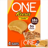 ONE REESE'S Peanut Butter Lovers Flavored Protein Bars Perspective: Main