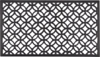 Entryways Circle Chains Recycled Rubber Doormat - Black Perspective: Main