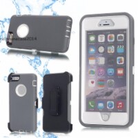 Heavy Duty  Shockproof Dirtproof Durable Case Cover For Iphone 6+/6S+ With Belt Chip Gray