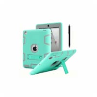 Aicase Ipad 2/3/4 Shockproof Military Heavy Duty Rubber With Hard Stand Case Green/Gray