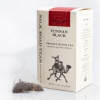 Silk Road Teas: Organic Yunnan Black Chinese Tea from China. Teabox of 15 Sachets (2g each)