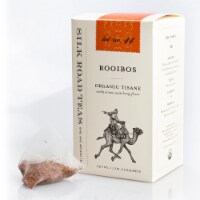 Silk Road Teas: Organic Rooibos Tisane Herb, Certified NOP, Teabox of 15 Sachets (2g ea)