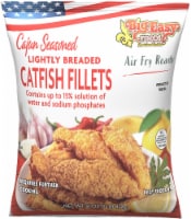 Big Easy Foods Cajun Seasoned Lightly Breaded Par Fried Catfish Fillets Perspective: Main