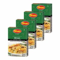 Shan - Biryani Masala Seasoning Mix (4 x 50g) Spicy Meat Layered Pilaf