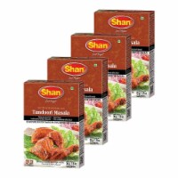 Shan Tandoori Recipe (50g) - Spice Powder for Tandoori Style Barbecue Chicken (Pack of 4)