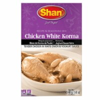 Shan Chicken White Korma Masala and Seasoning Mix 1.76 oz (50g) - Chicken in Yogurt Sauce Perspective: Main