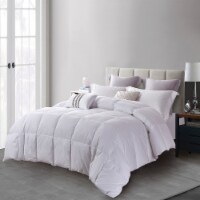 Martha Stewart 240 Thread Count 90/10 White Feather/Down Fiber Comforter - King
