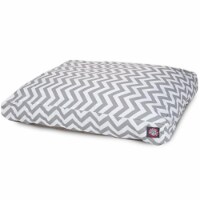 MajesticPet 788995502272 36 x 44 in. Zig Zag Rectangle Pet Bed, Grey
