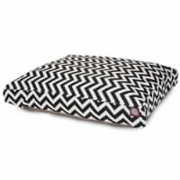 MajesticPet 788995504269 42 x 50 in. Zig Zag Rectangle Pet Bed, Black