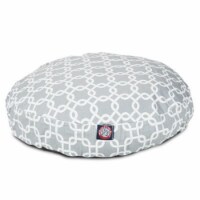 MajesticPet 788995506324 30 in. Links Round Pet Bed, Grey - Small