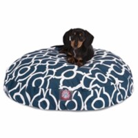 Majestic Pet 78899550702 Athens Navy Small Round Dog Bed