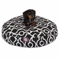Majestic Pet 78899550703 Athens Black Small Round Dog Bed