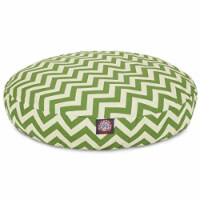 MajesticPet 788995510239 42 in. Zig Zag Round Pet Bed, Sage - Large
